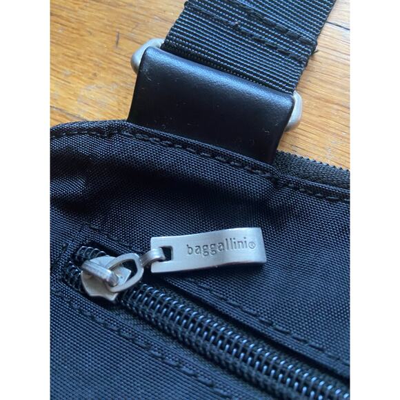 BAGGALLINI Black Slim Nylon Crossbody Bag - Picture 9 of 15